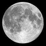 The Moon is shown entirely lit up.
